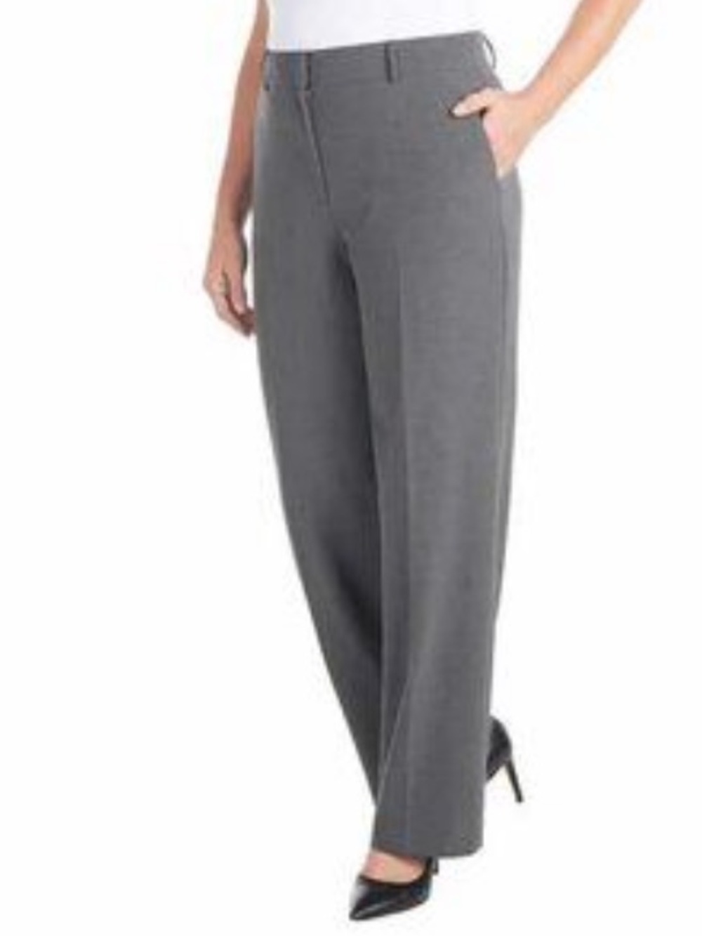 Dalia Women’s High Waist Wide Leg Pants Size 10x29 Grey
